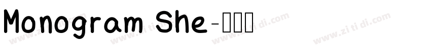 Monogram She字体转换